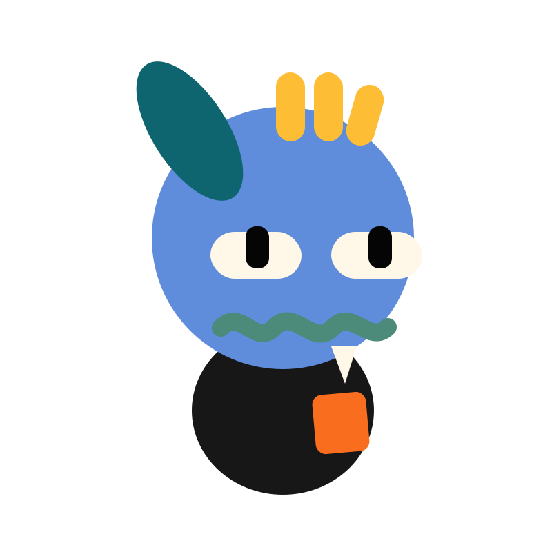 A sleepy blue Hootie